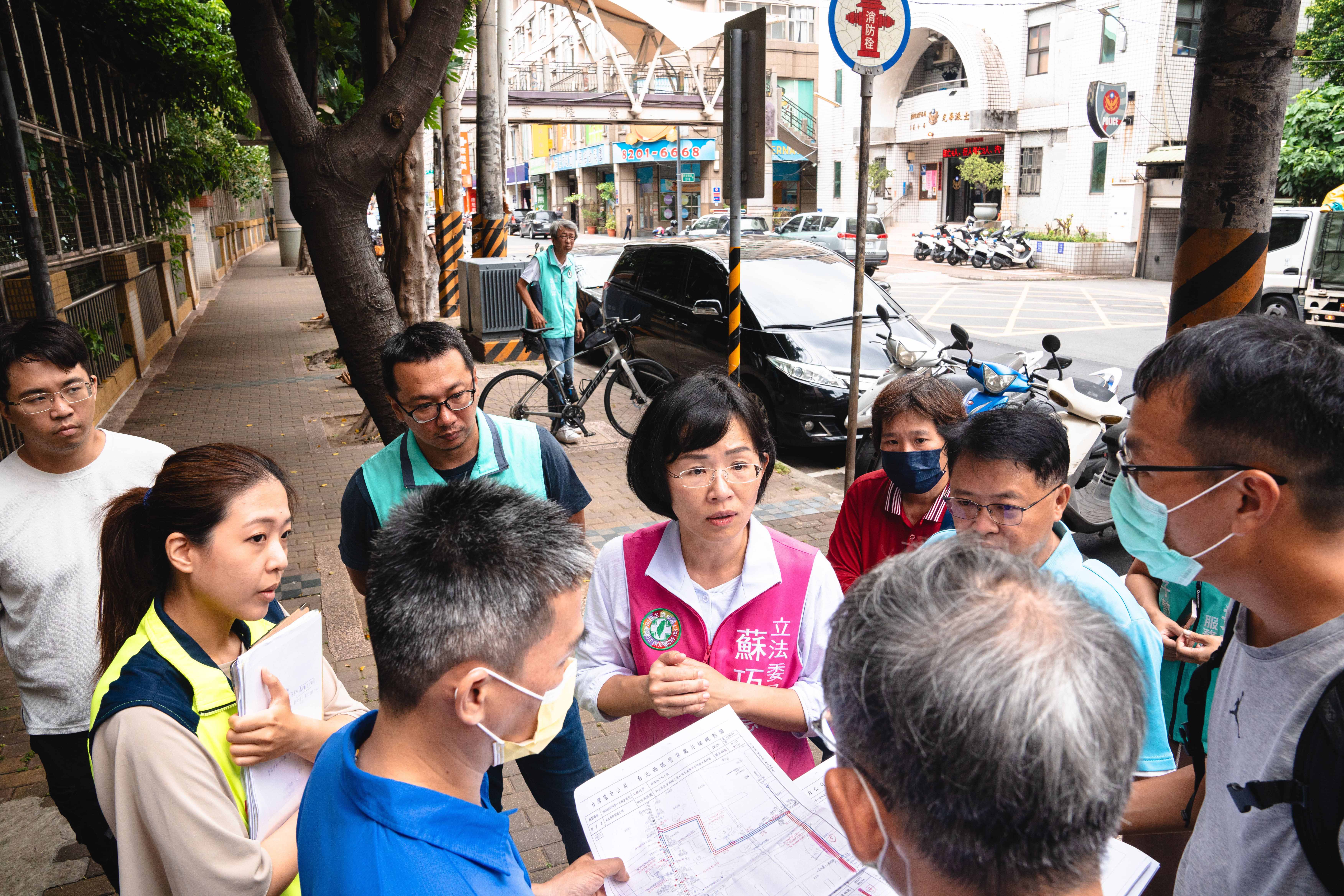 新莊民安西路電桿地下化