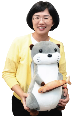 水獺媽媽角色大姐水獺插圖